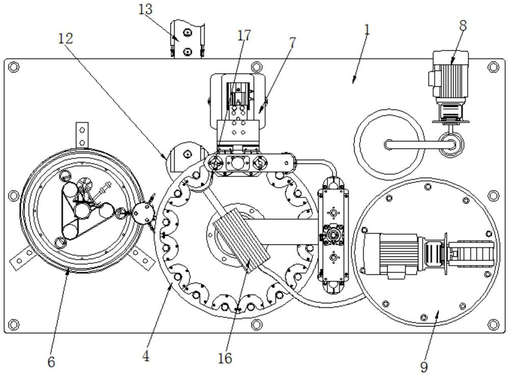 Rotary high-molecular flame retardant packaging method