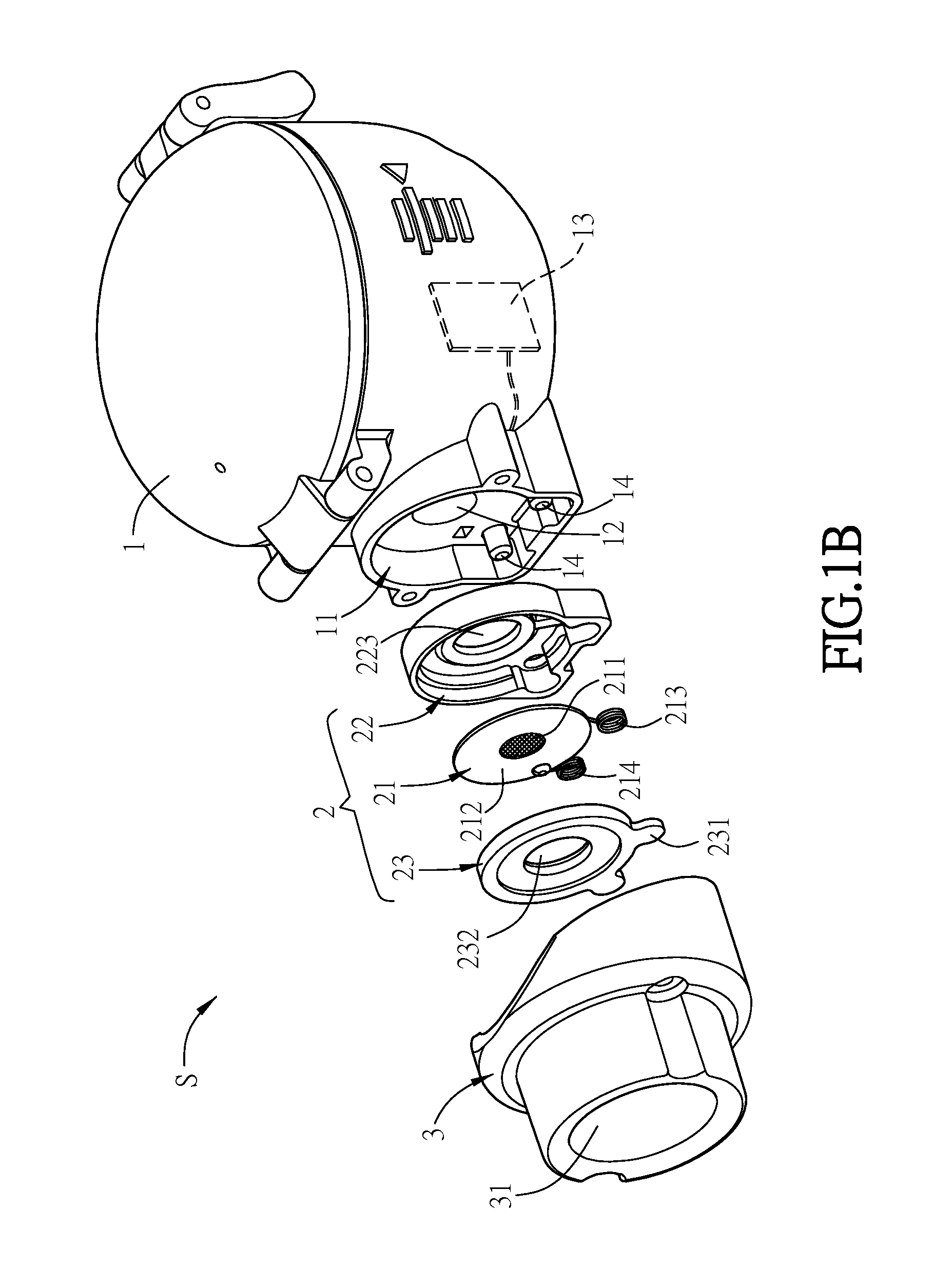 Spraying device and spraying module