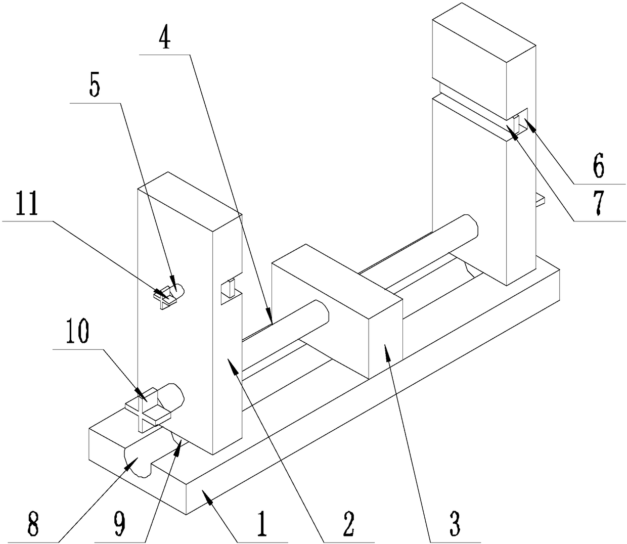 Guide device for rolling over the barrel wall of oil barrel