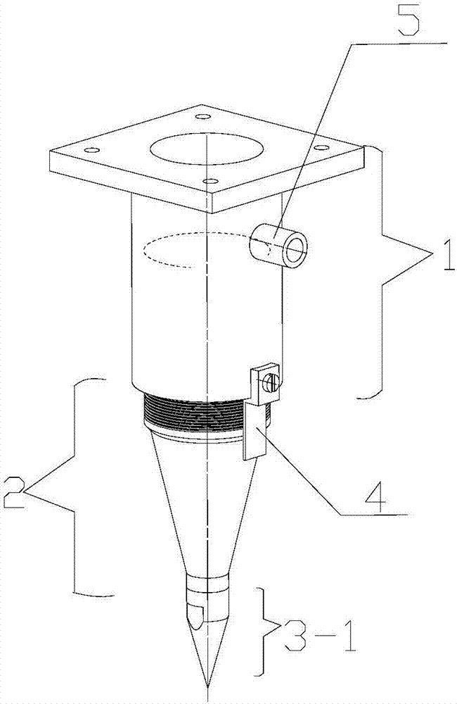 Laser welding shielding gas nozzle with defocusing amount positioning function