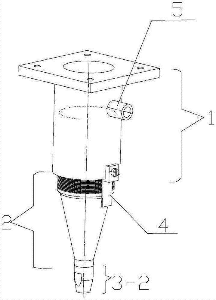 Laser welding shielding gas nozzle with defocusing amount positioning function