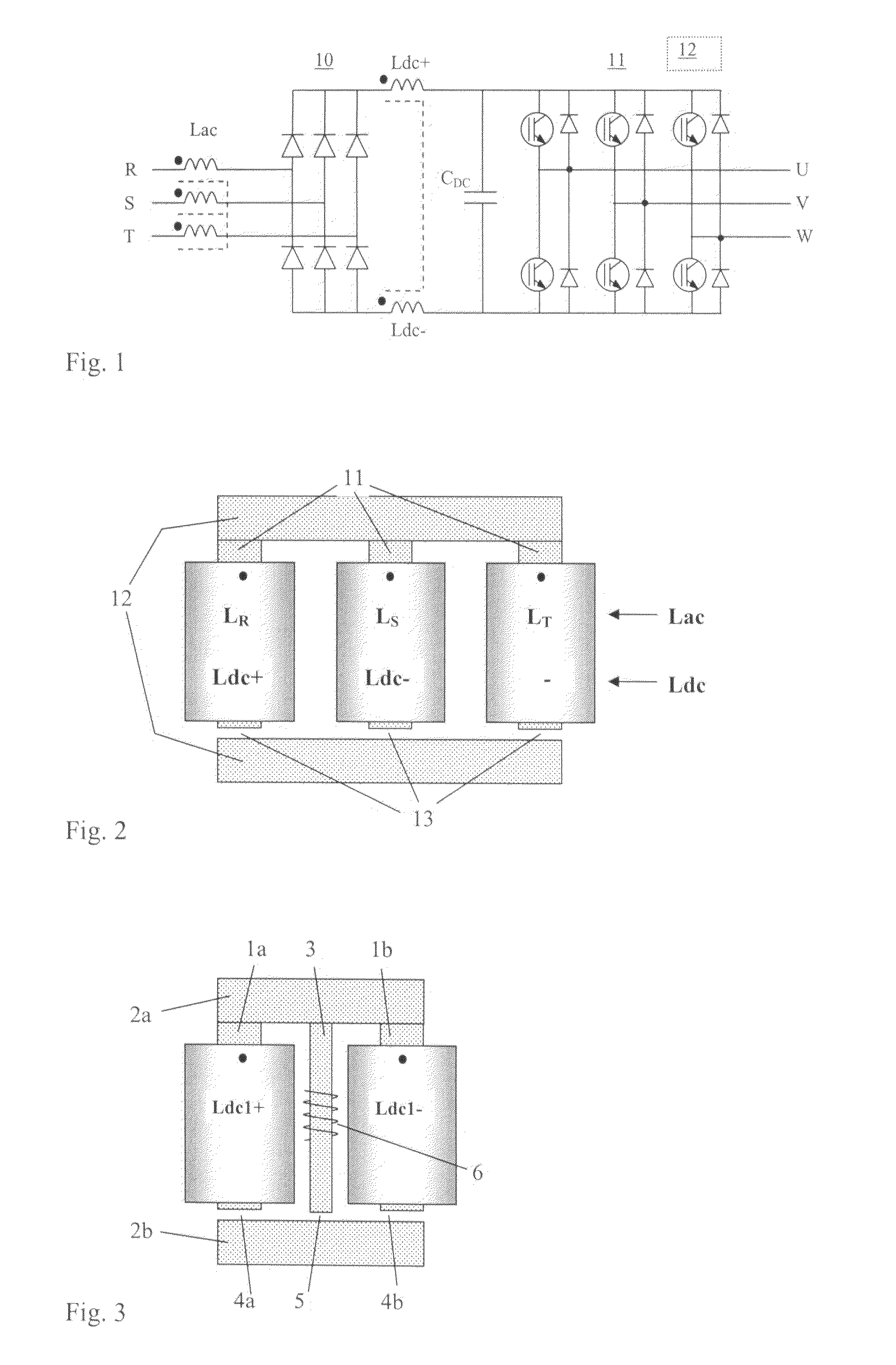 Filtering choke arrangement for a frequency converter