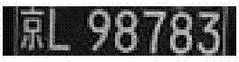 Detection method for vehicle license plate real-time positioning character segmentation