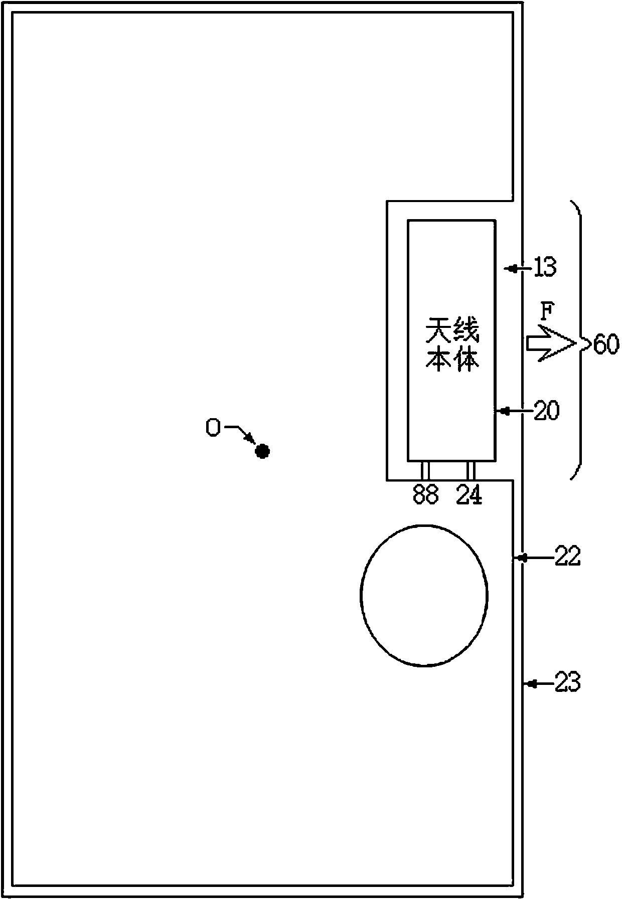 Antenna with special-shaped radiator and equipment