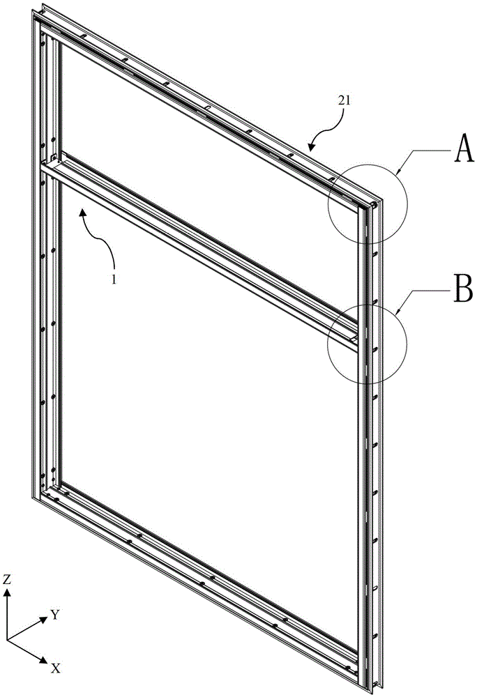 Aluminum alloy door and window frame and installation method thereof