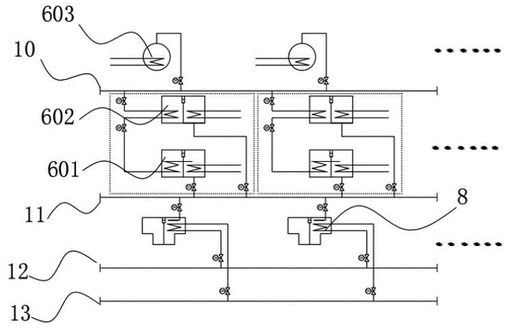 A central cooling system and its load distribution control method for parent-controlled lithium bromide