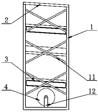 Low-cost storage rack for logistics