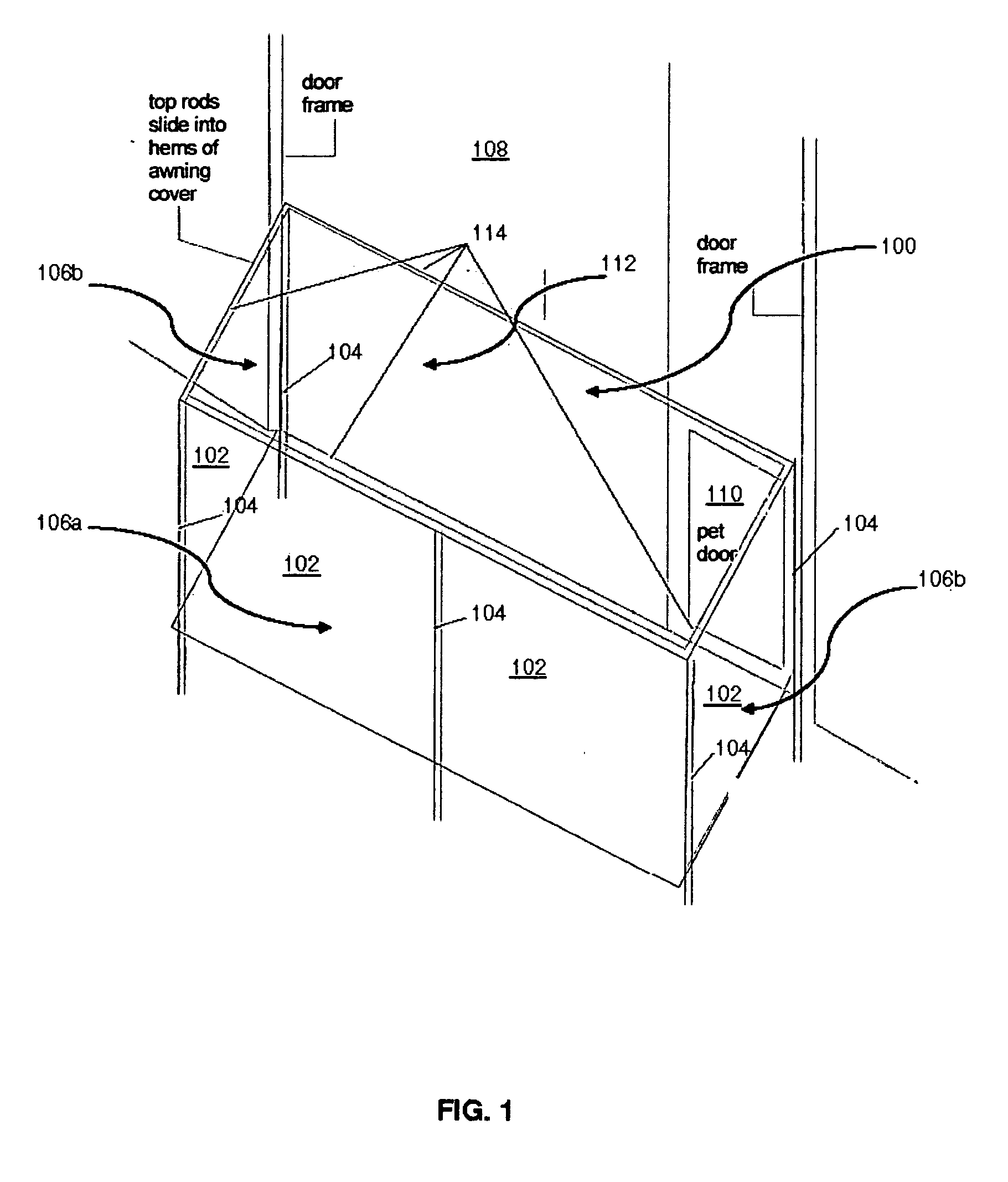 Secure enclosure for pets