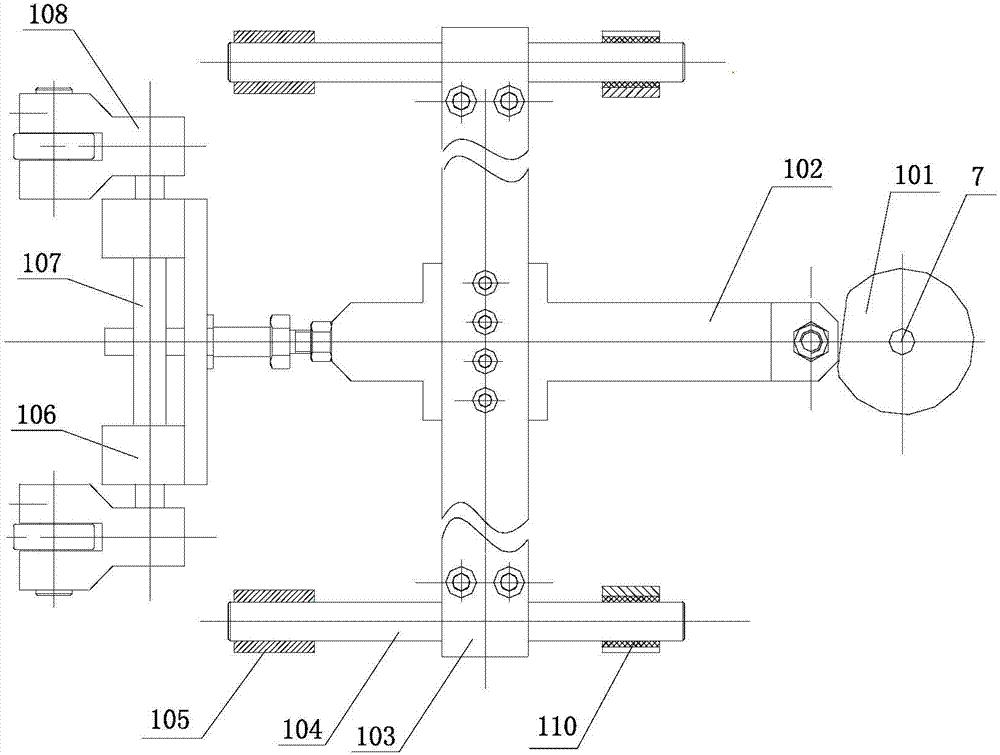 V-type device lifting mechanism in capsule production system