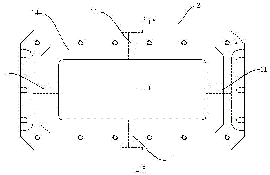 Installation structure of forging die