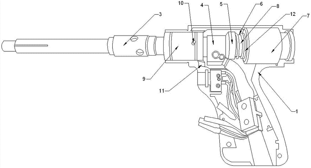 Stud welding gun