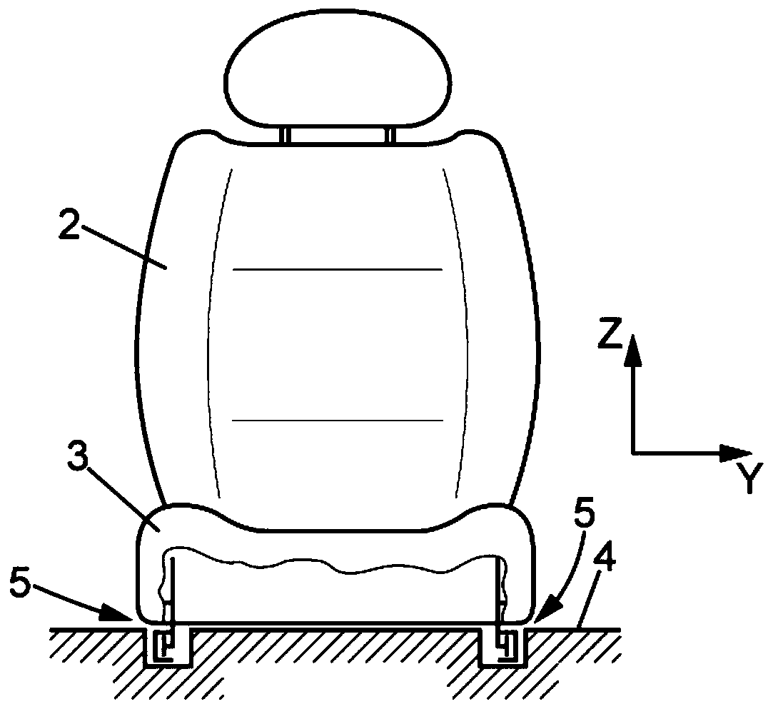 Rail for vehicle seat and vehicle seat comprising such rail