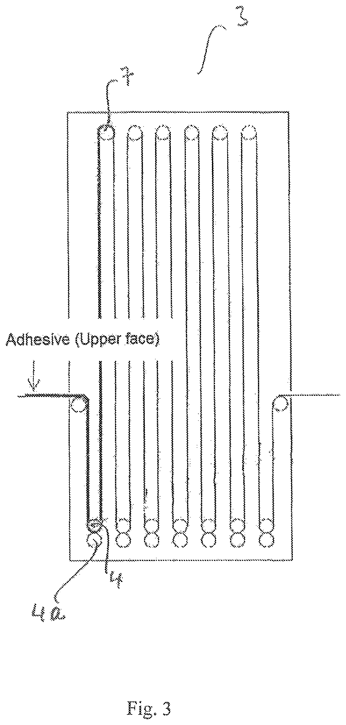 Cross-linking method and associated device