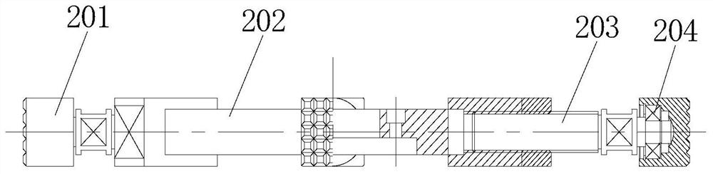 Boring device for tuyere large sleeve of blast furnace