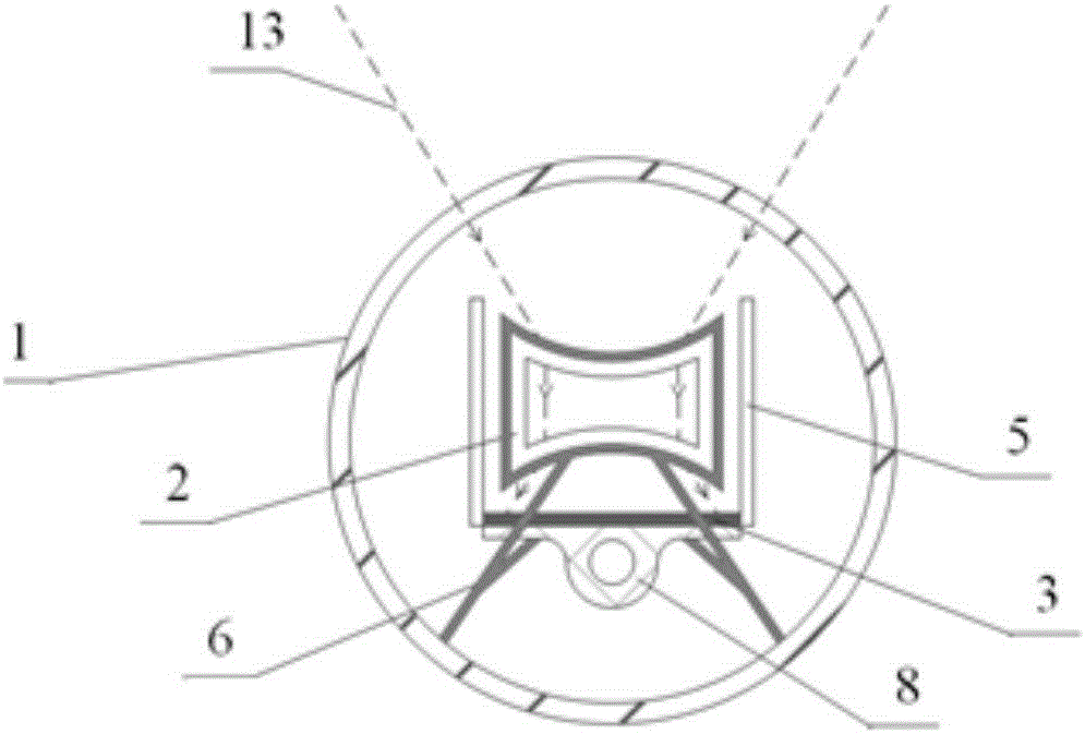 Concentrating solar photo-thermal and photoelectric mixed collector