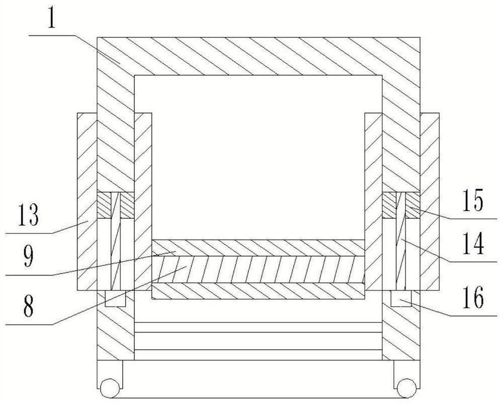 Improved anti-crack pressing and pasting device for asphalt concrete pavement crack diseases