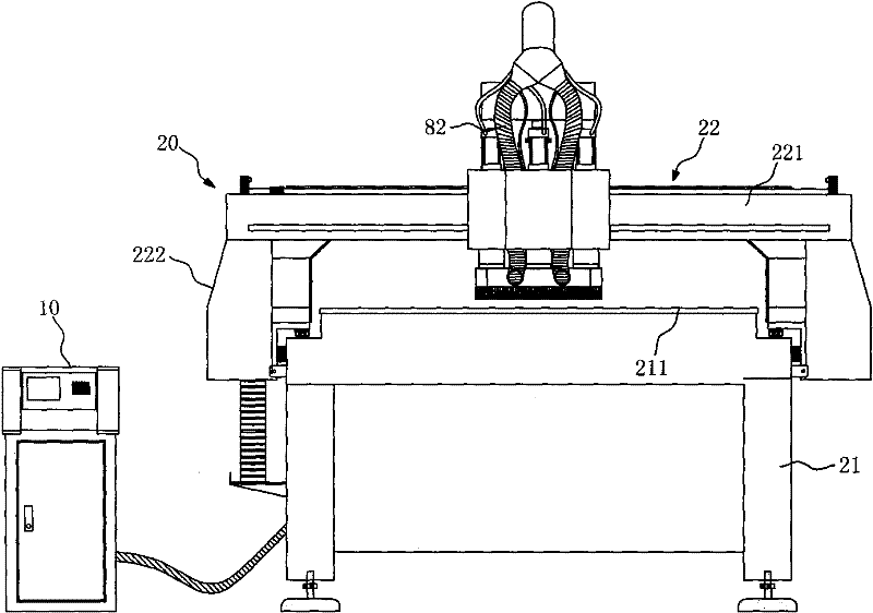 Multi-mainshaft numerical-control processing center