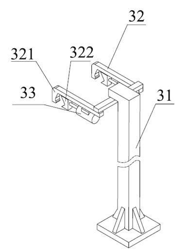 Automatic anchor chain transom welding device