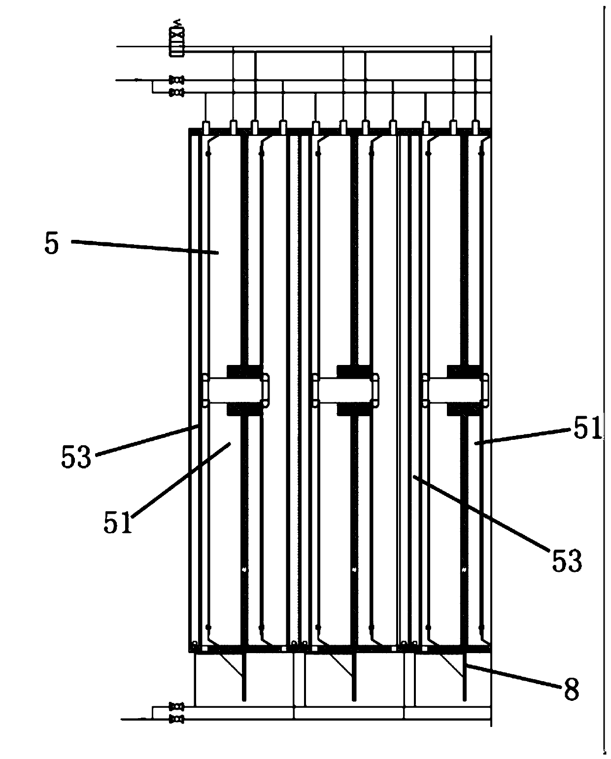 Constant volume diaphragm type filter press