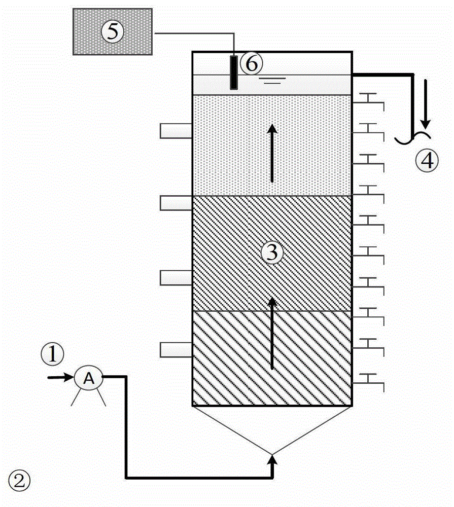 Advanced treatment process of urban domestic sewage