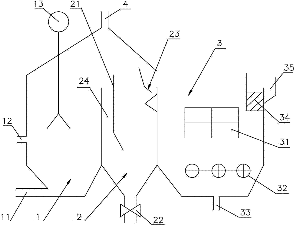 High-concentration ammonia nitrogen wastewater treatment method and system