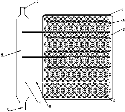 Liquid-cooling heat dissipation device for heat pipe of high-rate lithium-ion power battery module