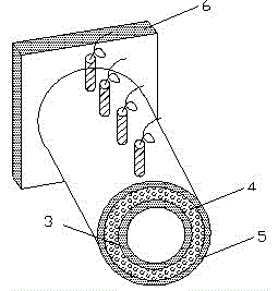 Near-phase change zone frozen soil thermal conductivity coefficient determination device and method