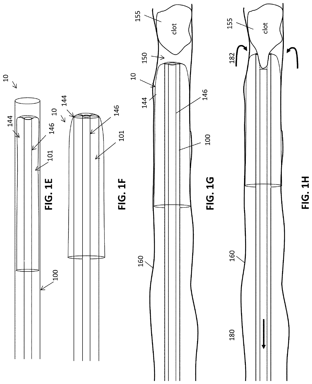 Inverting thrombectomy apparatuses and methods