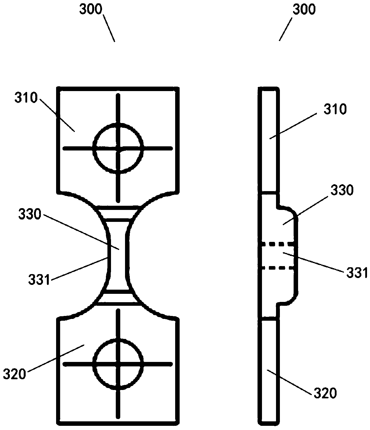 In-situ stretching observation system for coating material