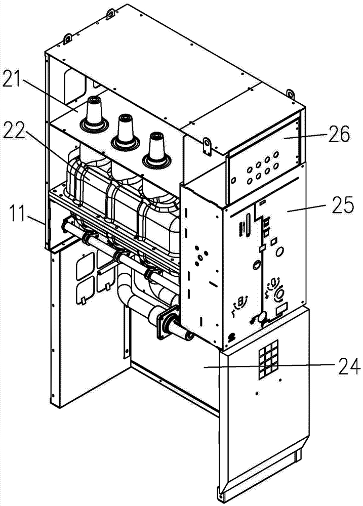 Solid insulating ring main unit