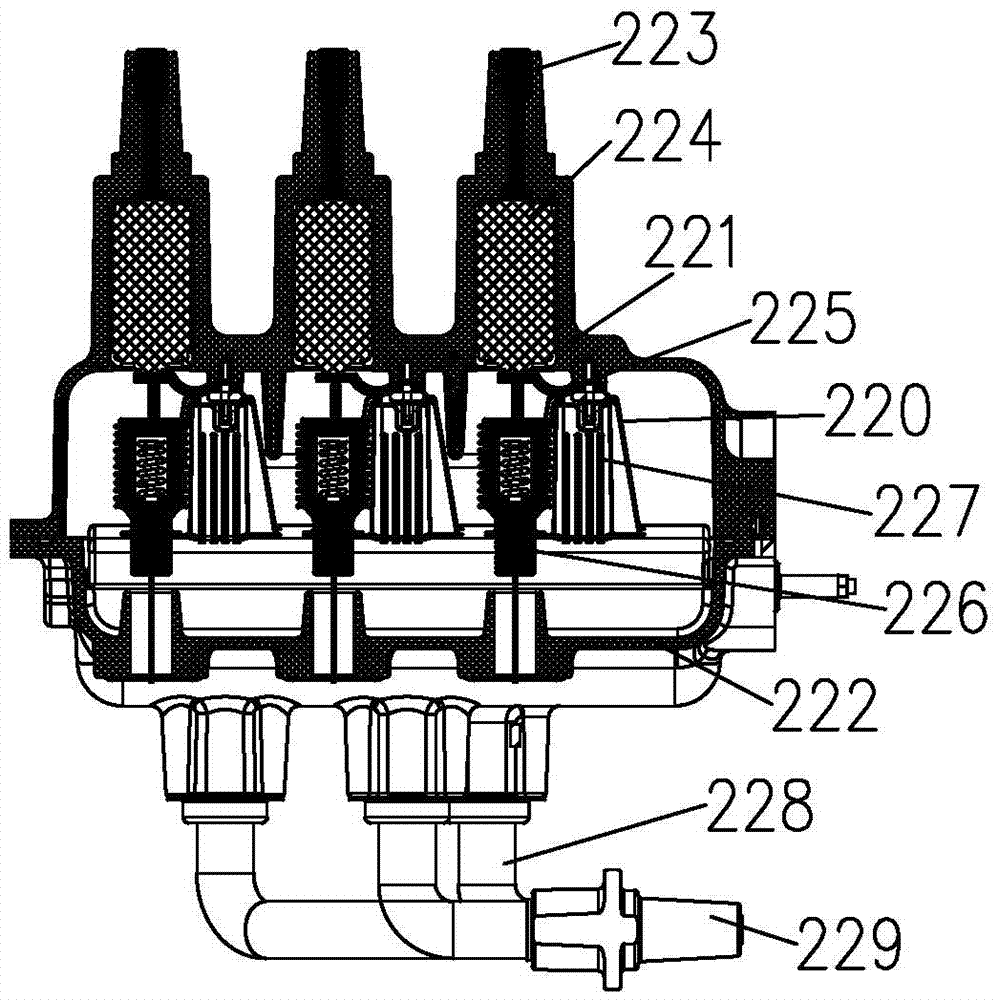 Solid insulating ring main unit