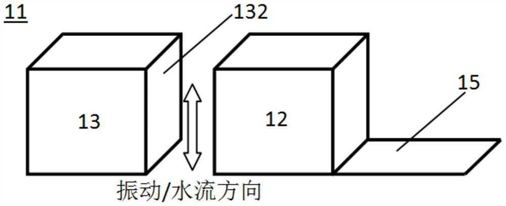 Water flow impact depth monitoring device of intelligent flood control early warning system