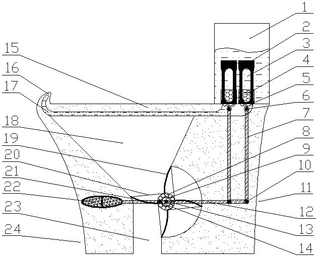 Spray and overflow proof energy-saving closestool capable of achieving water control