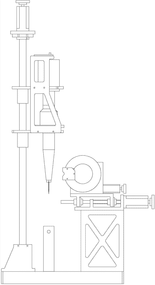 Overall performance testing rack of numerical control ultrasonic cutting sound main shaft