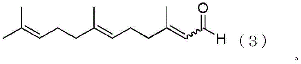 Method for producing farnesal using vanadium complex