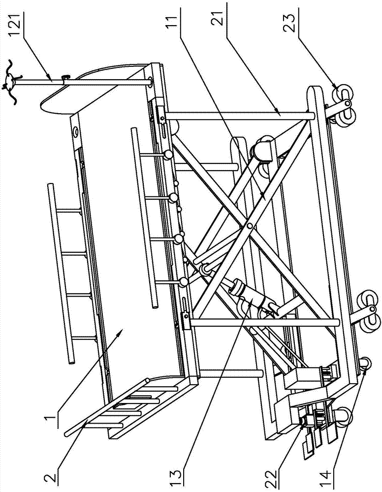 Medical transfer sickbed