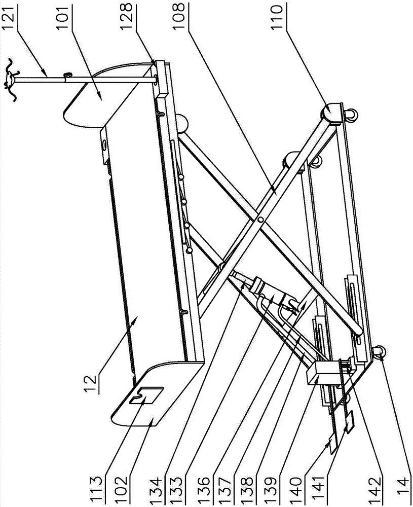 Medical transfer sickbed