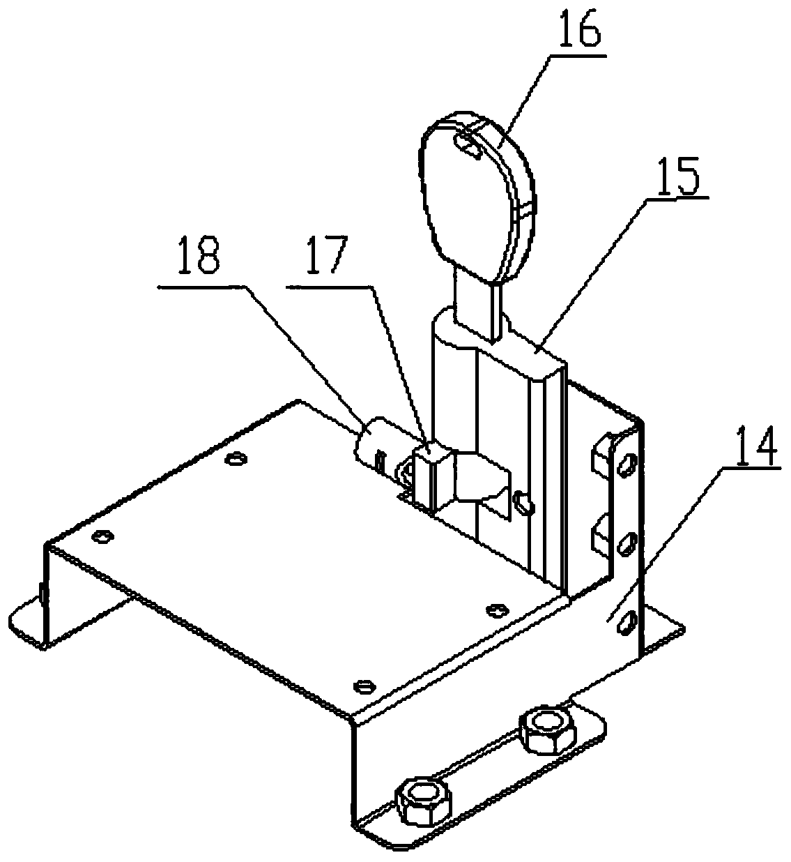 A car loading instrument key management system and management method