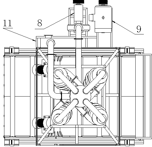 Special dehydration rotational flow assembly for sand and water separation system as well as sand and water separation method