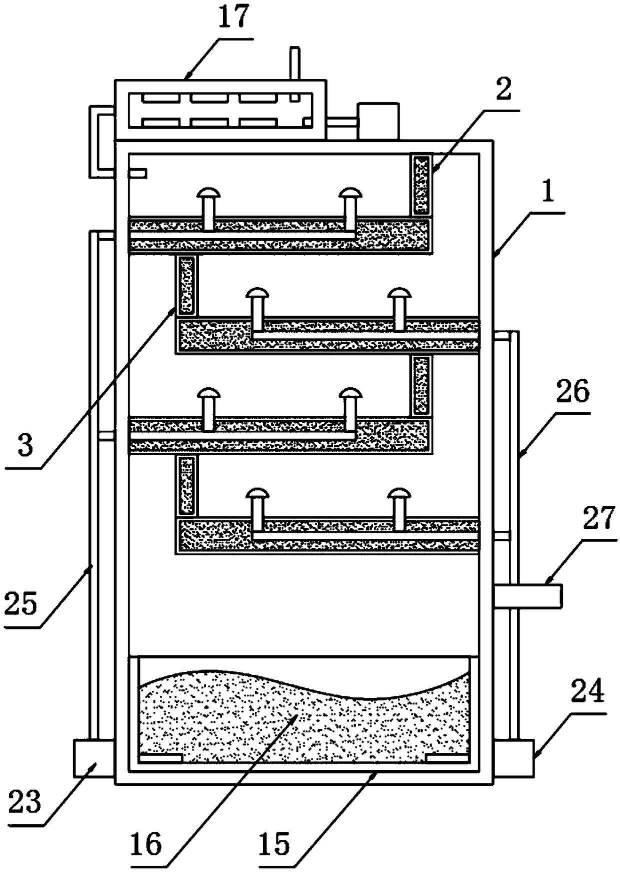 Biological deodorizing device