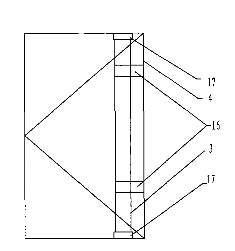 Material-distributing mechanism fixed on tower crane