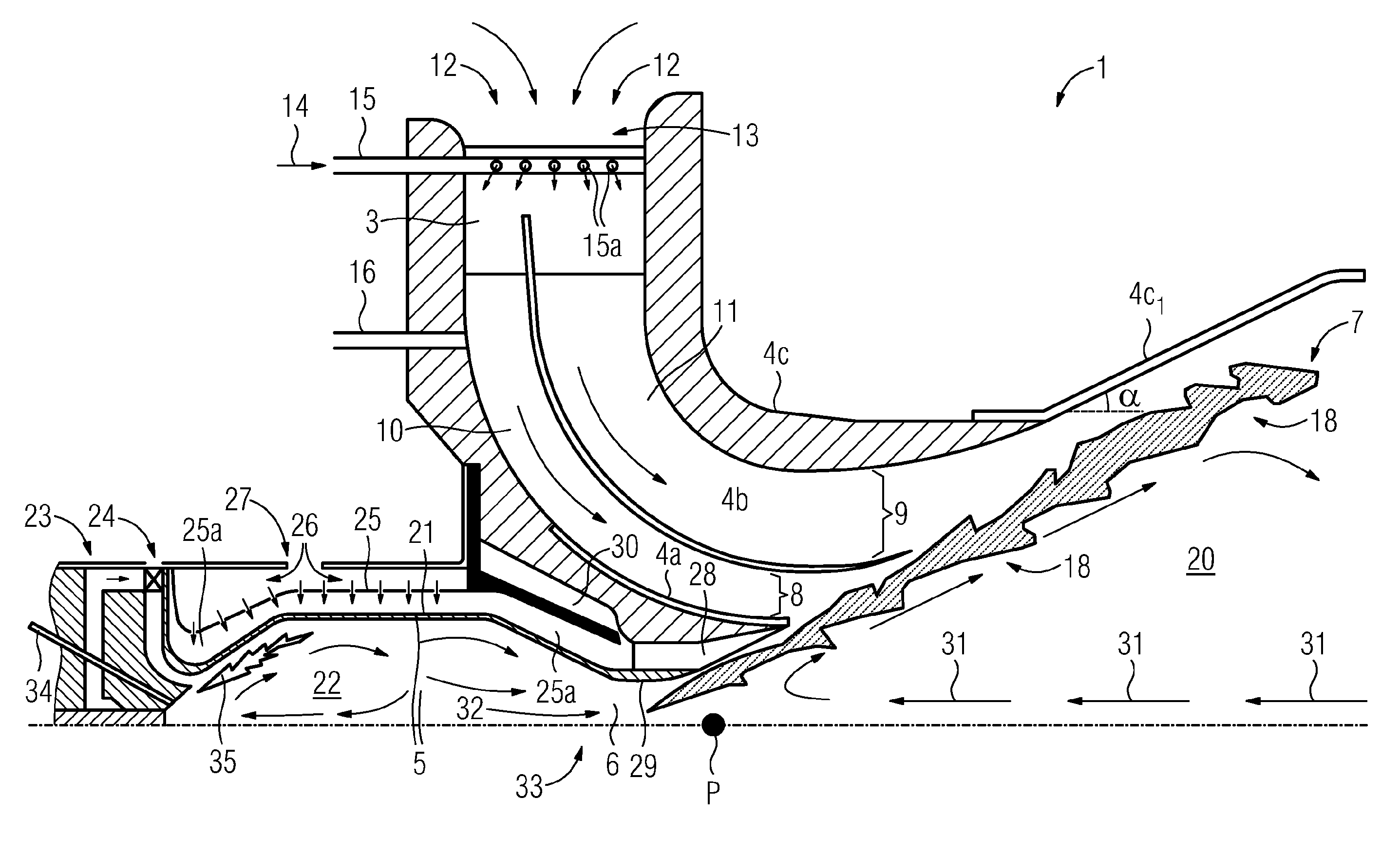 Swirler with gas injectors