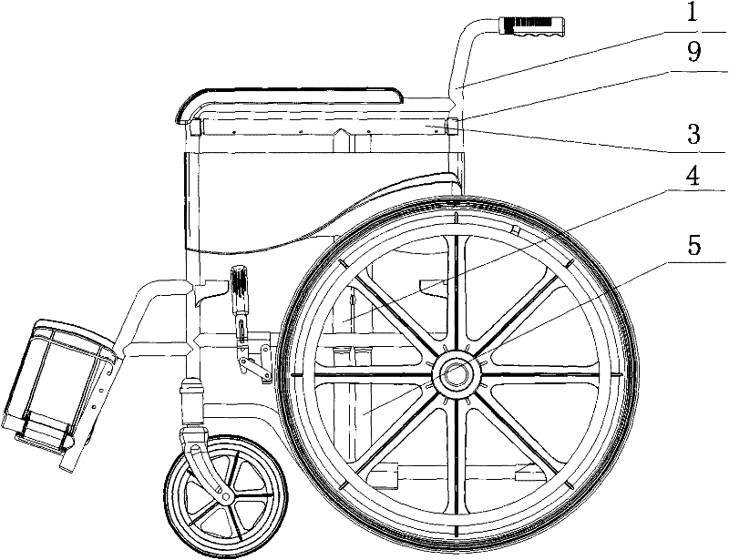 Alloy plastic wheelchair