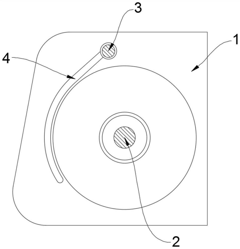 A paper reel that automatically prompts and warns of the volume of paper roll