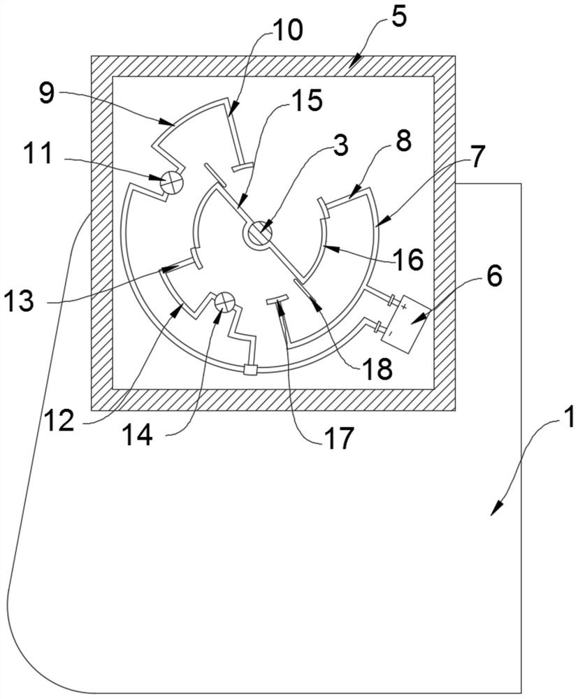 A paper reel that automatically prompts and warns of the volume of paper roll