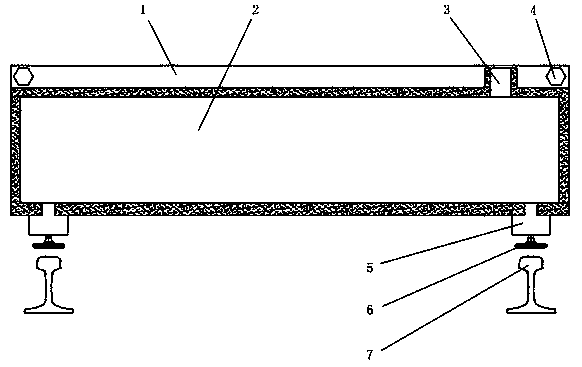 Vehicle-mounted water-sprinkling device used for jointless track with functions of decreasing temperature and preventing expansion