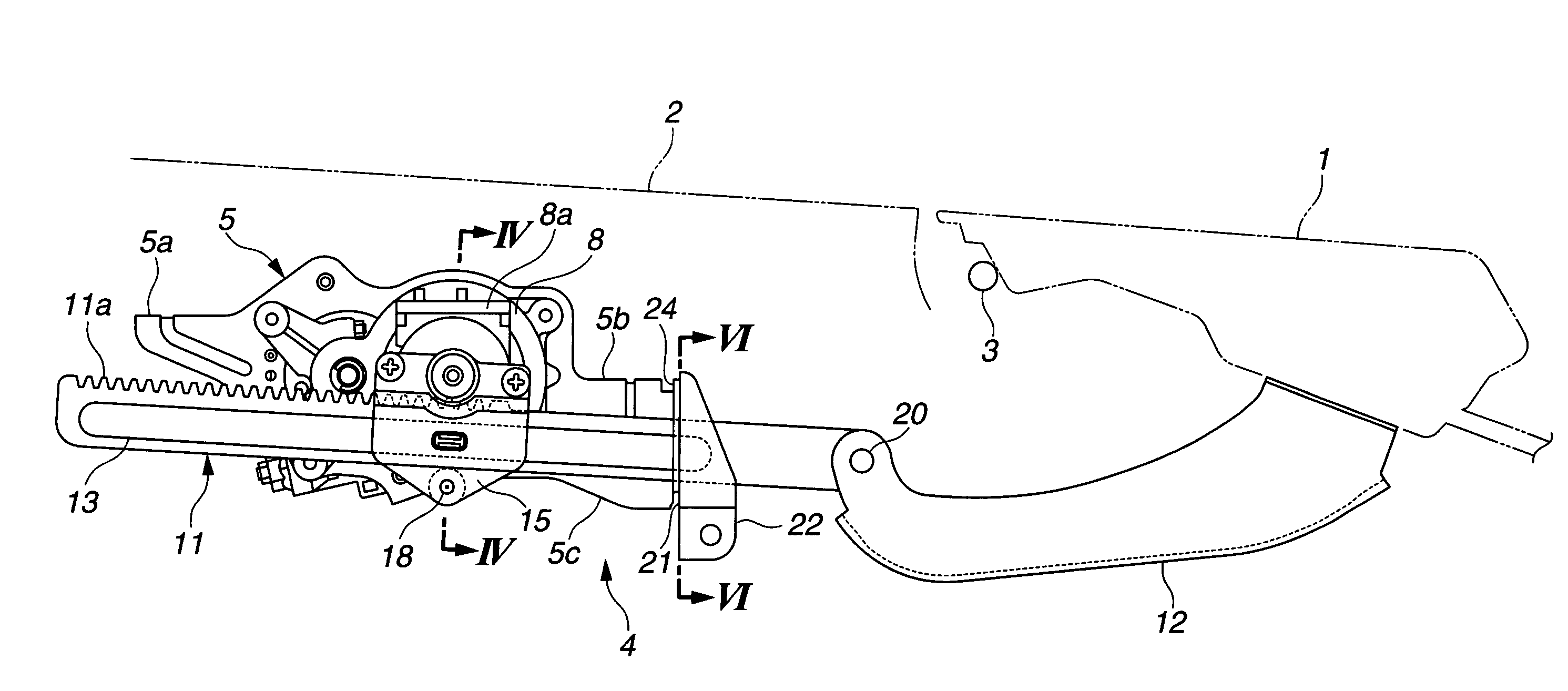 Opening and closing apparatus for opening and closing body of vehicle