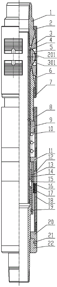 Thick oil steam flooding releasing two-way anchoring tubing anchor