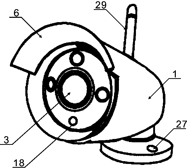 A camera remotely controlled by wireless network