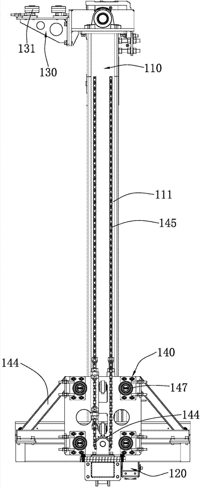 Stacking device and battery replacement apparatus